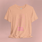 Dog Mom T‑Shirt – Minimal Pink Line Art Dog Tee