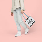 Dog Mom Canvas Tote Bag — “I’m Not Like a Regular Mom… I’m a Dog Mom”