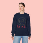 Dog Mom Crewneck Sweatshirt — "First My Dog, Then Everything" Cute Sketch Pup Tee