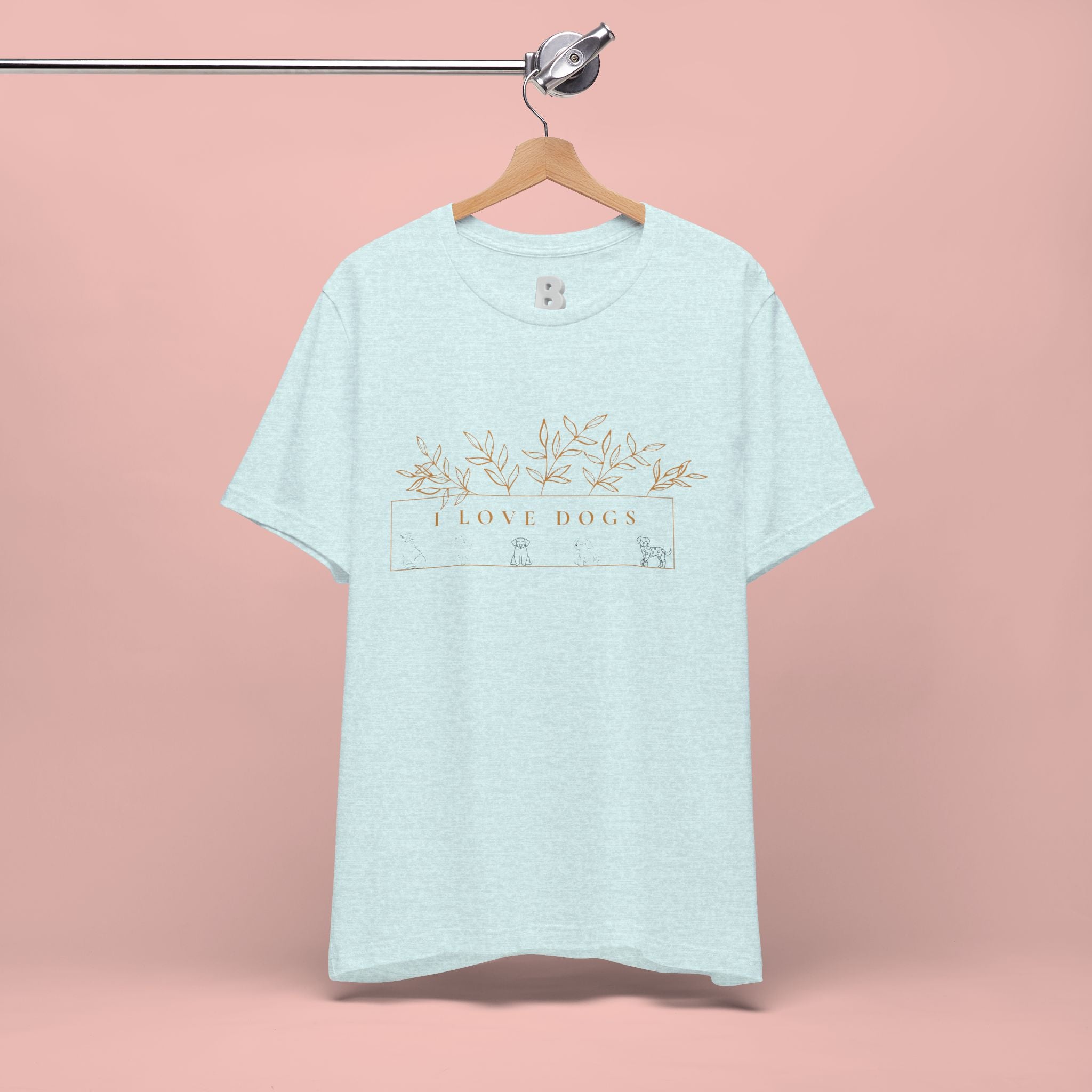 Love Dogs Floral Tee — I Love Dogs Graphic T-Shirt