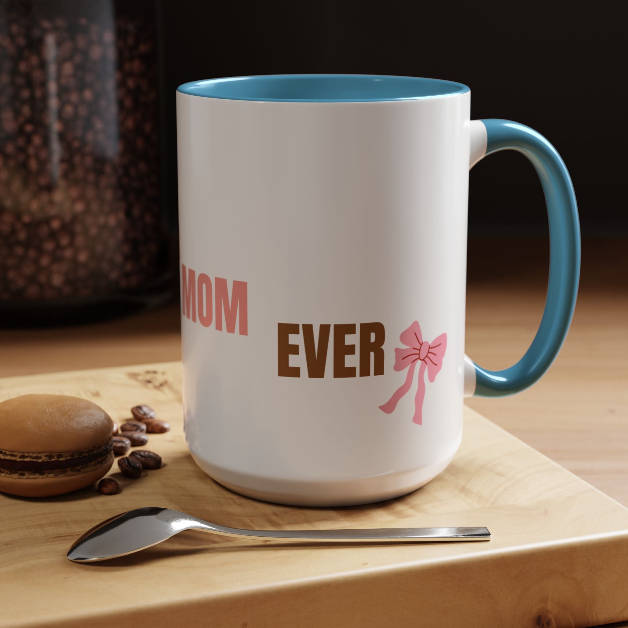 Dog Mom Coffee Mug — Best Dog Mom Ever Accent Ceramic Mug (11oz & 15oz)