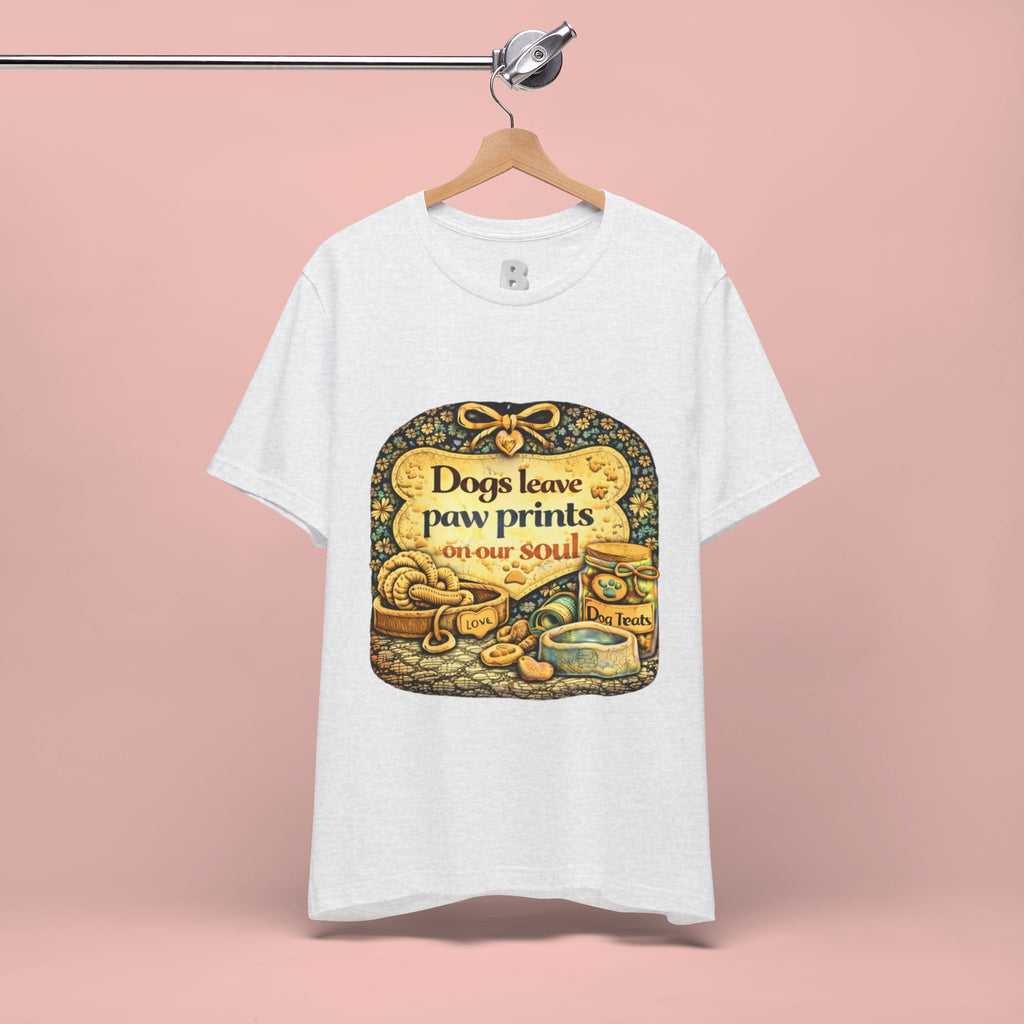 Dogs Leave Paw Prints Tee – Vintage Pet Lover T‑Shirt