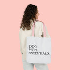 Dog Mom Essentials Canvas Tote — Funny Dog Mom Gift Tote Bag