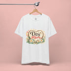 Dog Mom T-Shirt – Floral Heart Paw Design