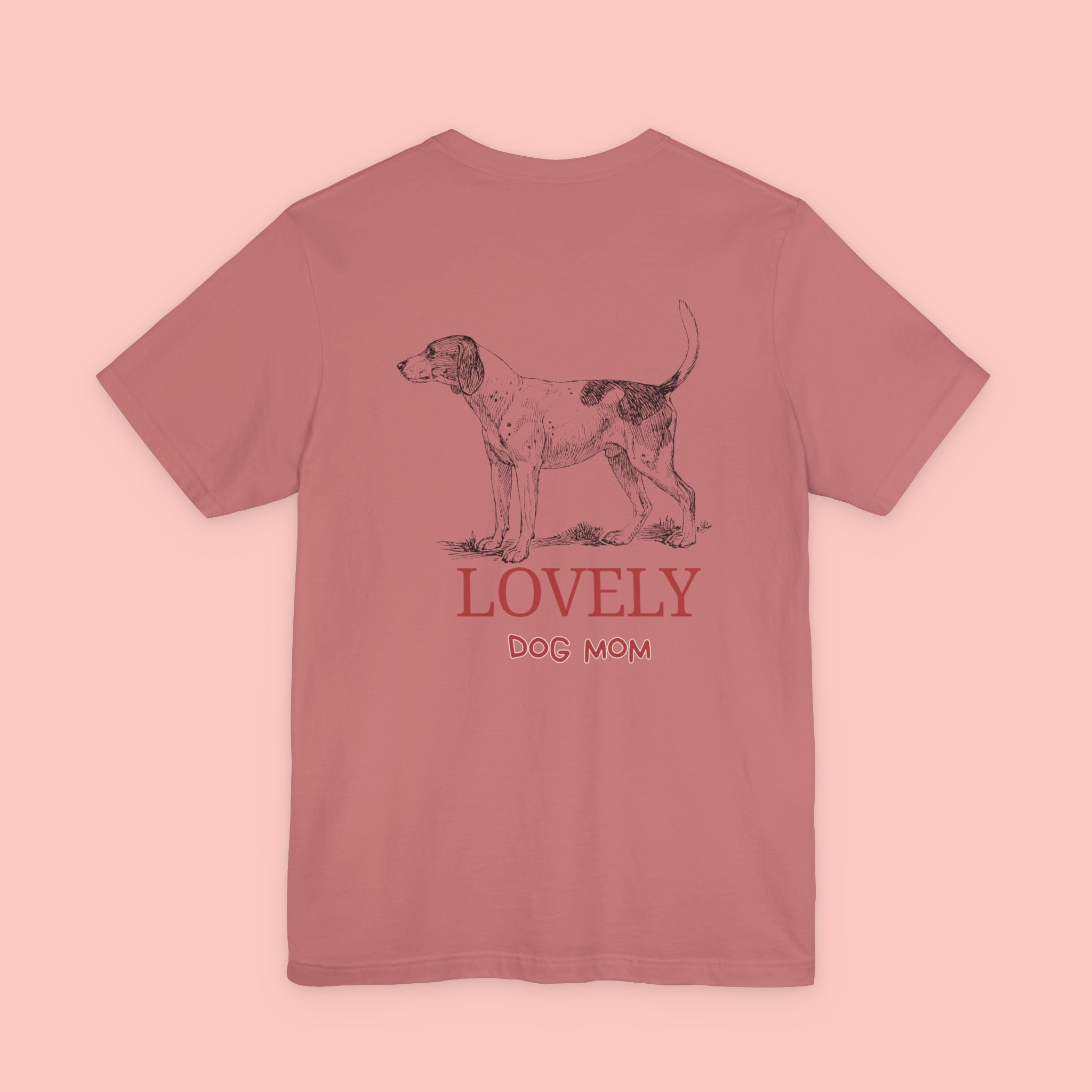 Lovely Dog Mom T-Shirt — Vintage Hunting Dog Illustration