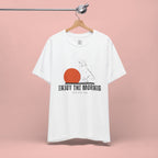 Enjoy the Morning Dog T-Shirt — Graphic Sunrise Pet Lover Tee