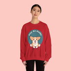Stay At Home Dog Mom Crewneck Sweatshirt — Cute Corgi Graphic Sweatshirt