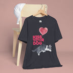 Kiss Your Dog T-Shirt — Cute Corgi with Heart Balloon Pet Lover Tee