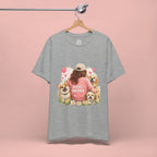Dog Mom T-Shirt - Cute Woman with Dogs Graphic Tee
