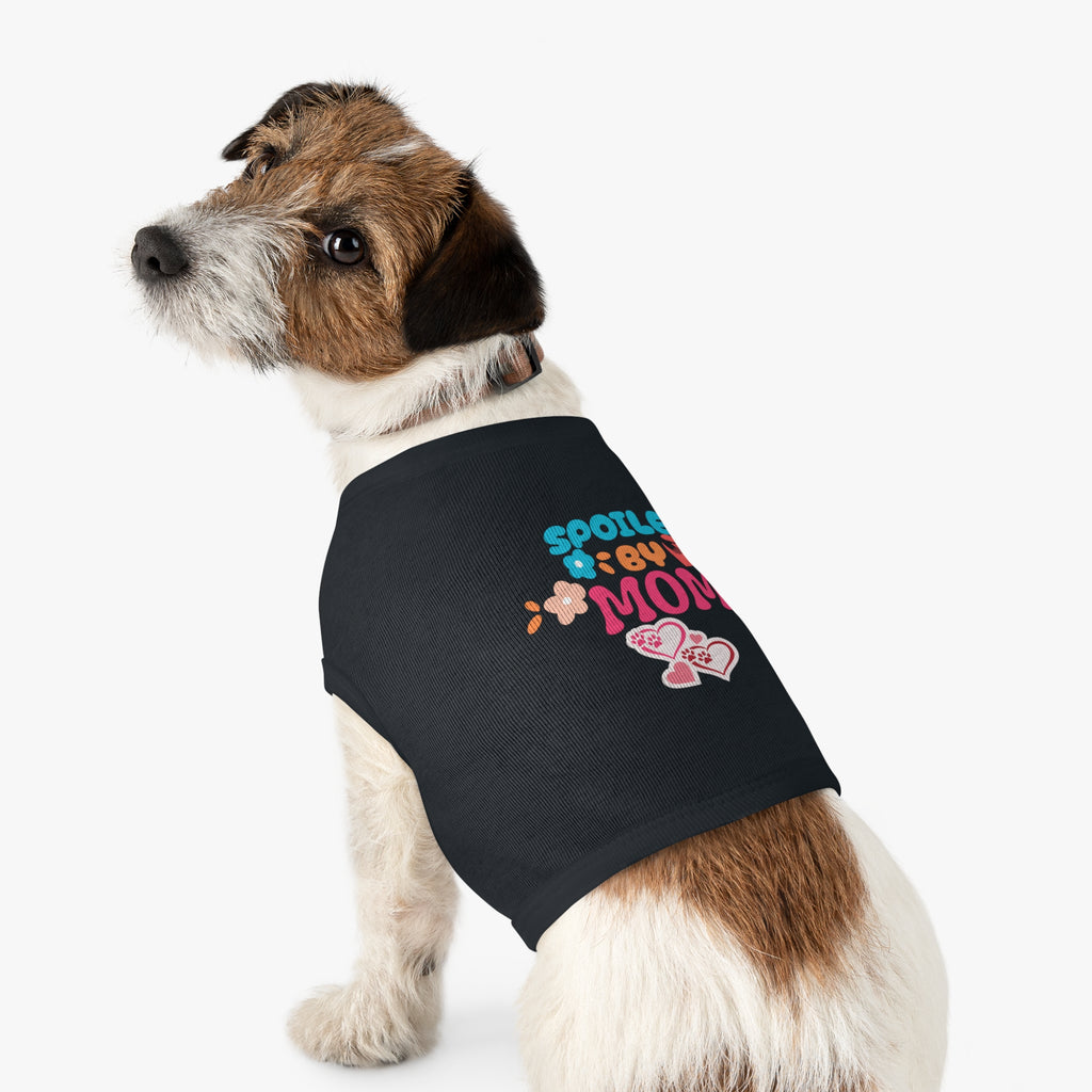 Pet Tank - "Spoiled by Mom" Cute Floral Dog & Cat Tank Top