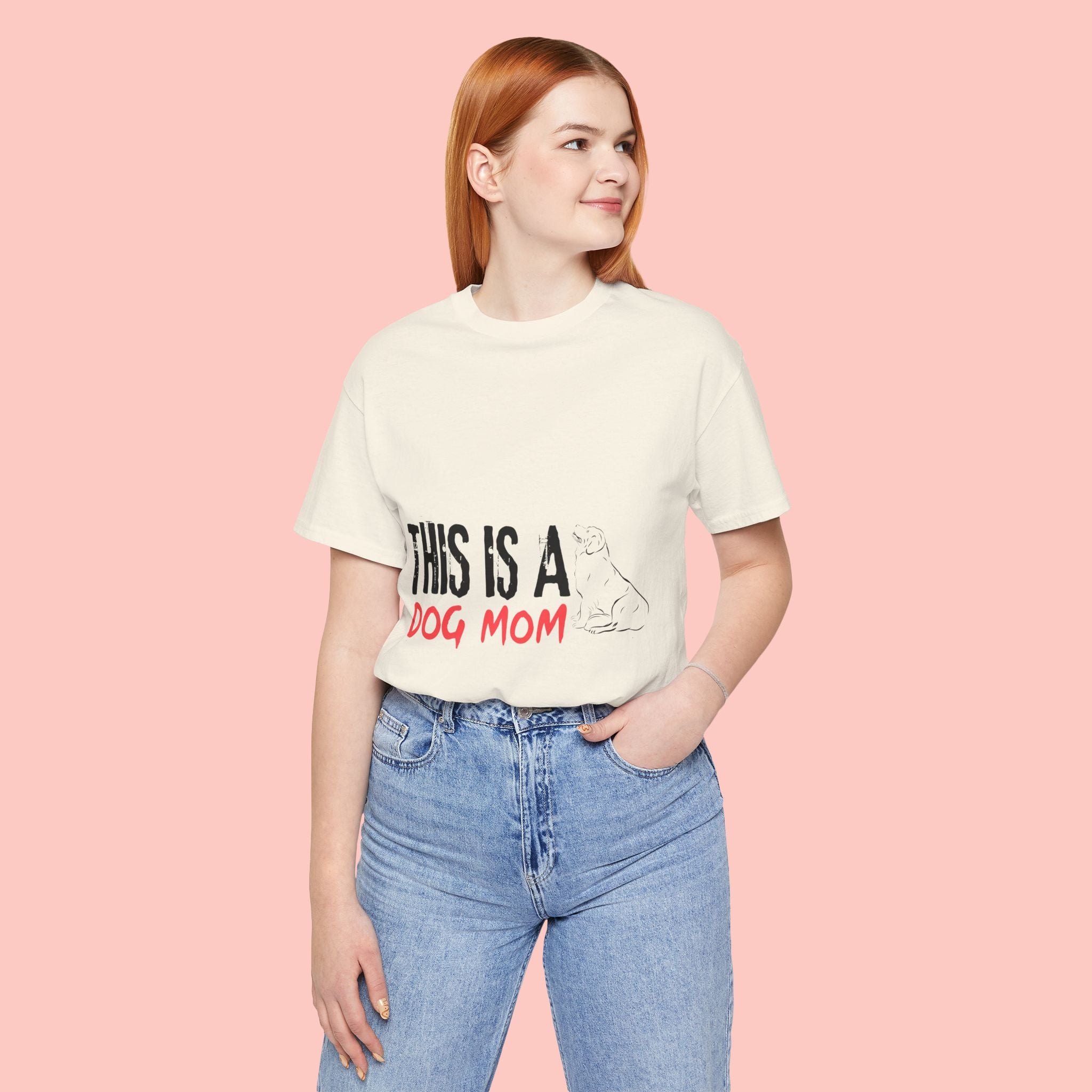 Dog Mom T-Shirt – "This Is A Dog Mom" Graphic Tee