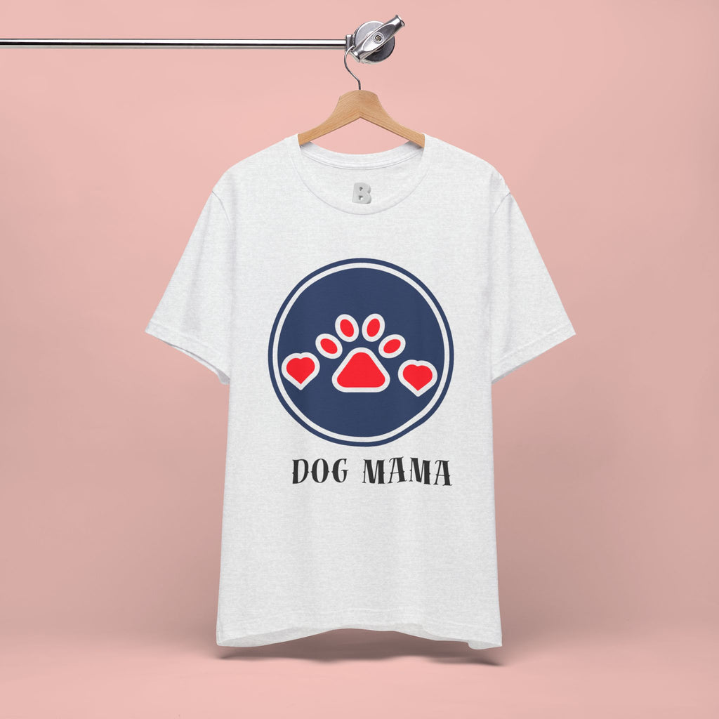 Dog Mama T-Shirt — Cute Paw & Heart Graphic Tee for Dog Lovers