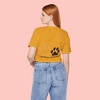 T-Shirt — “Two Paws, One Mom” Paw Print Mom Tee