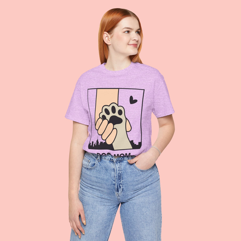 Dog Mom T-Shirt — "Love Your Dog Like a Mom" Paw Print Graphic