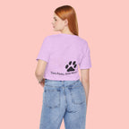 T-Shirt — “Two Paws, One Mom” Paw Print Mom Tee