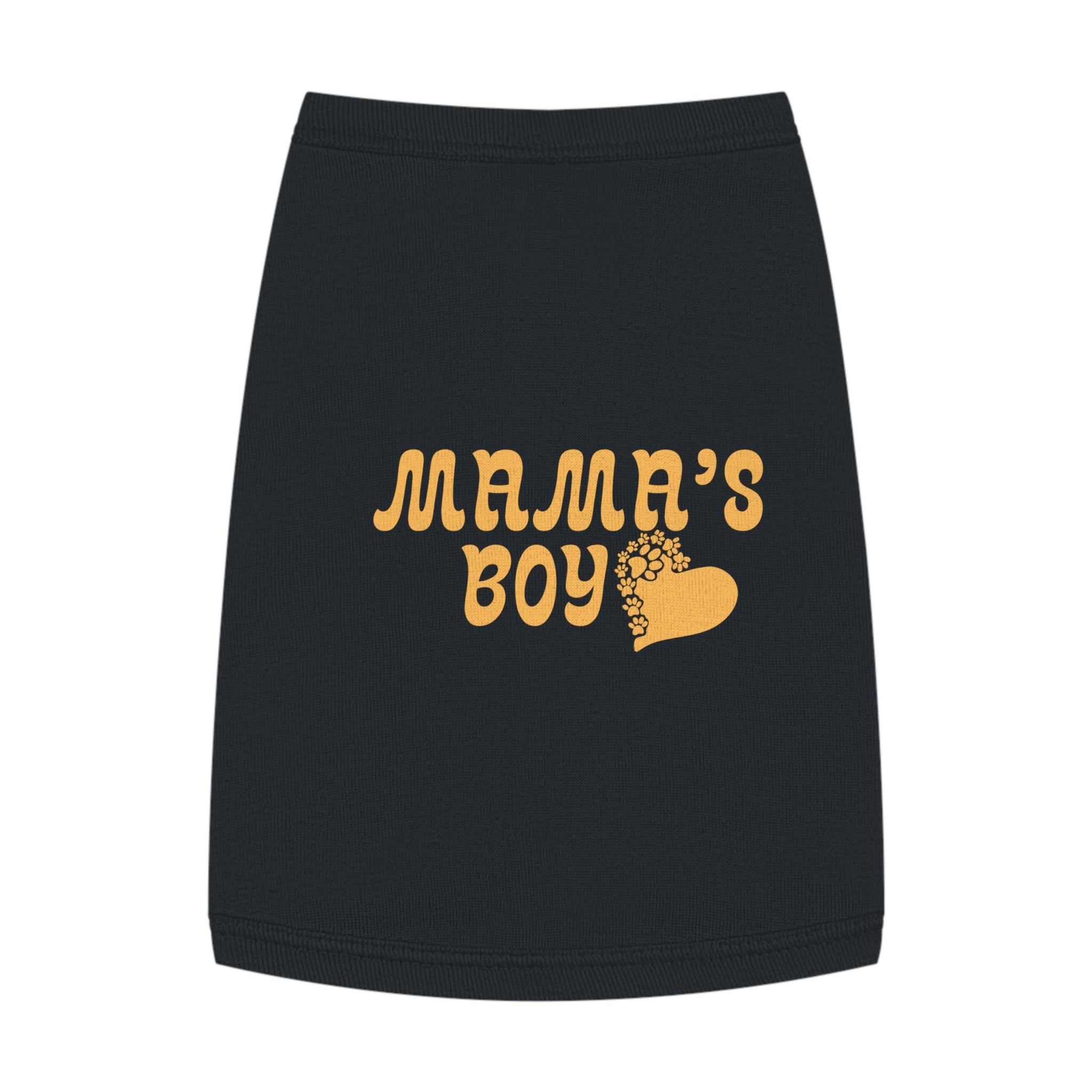 Pet Tank Top - "Mama's Boy" Retro Heart Dog/Cat Tee