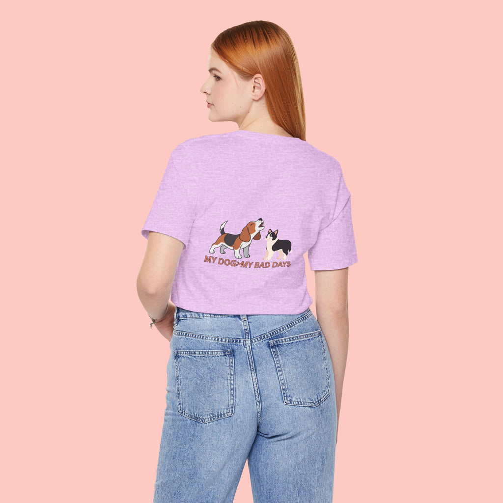 My Dog, My Bad Days T-Shirt — Cute Beagle & Husky Rescue Tee for Dog Lovers