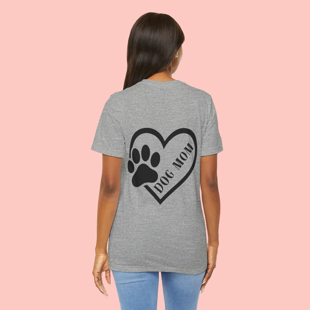 Dog Mom Heart Paw T-Shirt – Cute Pet Lover Tee