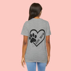 Dog Mom Heart Paw T-Shirt – Cute Pet Lover Tee