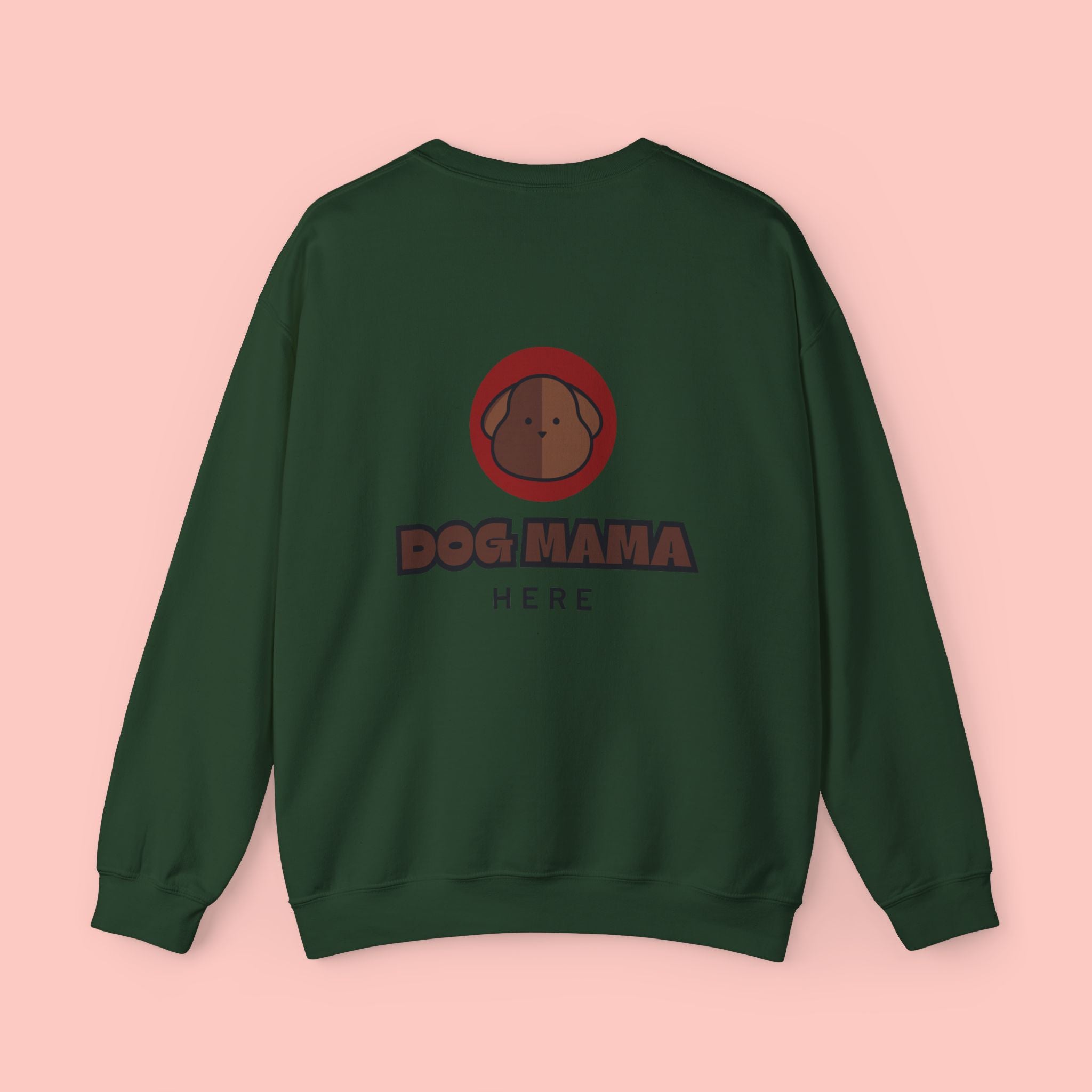 Dog Mama Sweatshirt — "Dog Mama" Graphic Crewneck