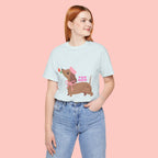 Mommy’s Dachshund Tee – Cute Dog with Rose “For Mom” Shirt