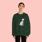 Are You Dog Mom? Cute Dalmatian Crewneck Sweatshirt for Dog Lovers