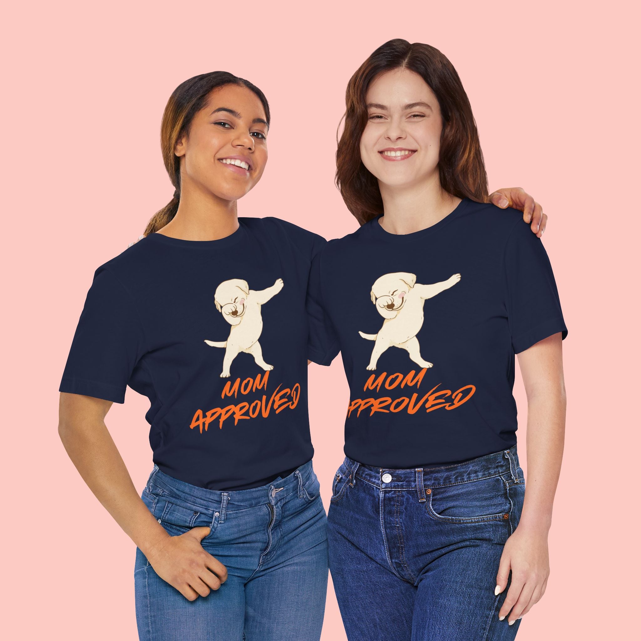 Mom Approved Tee — Dab Dog Graphic T‑Shirt