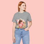 Dog Mom T-Shirt - Cute Woman with Dogs Graphic Tee