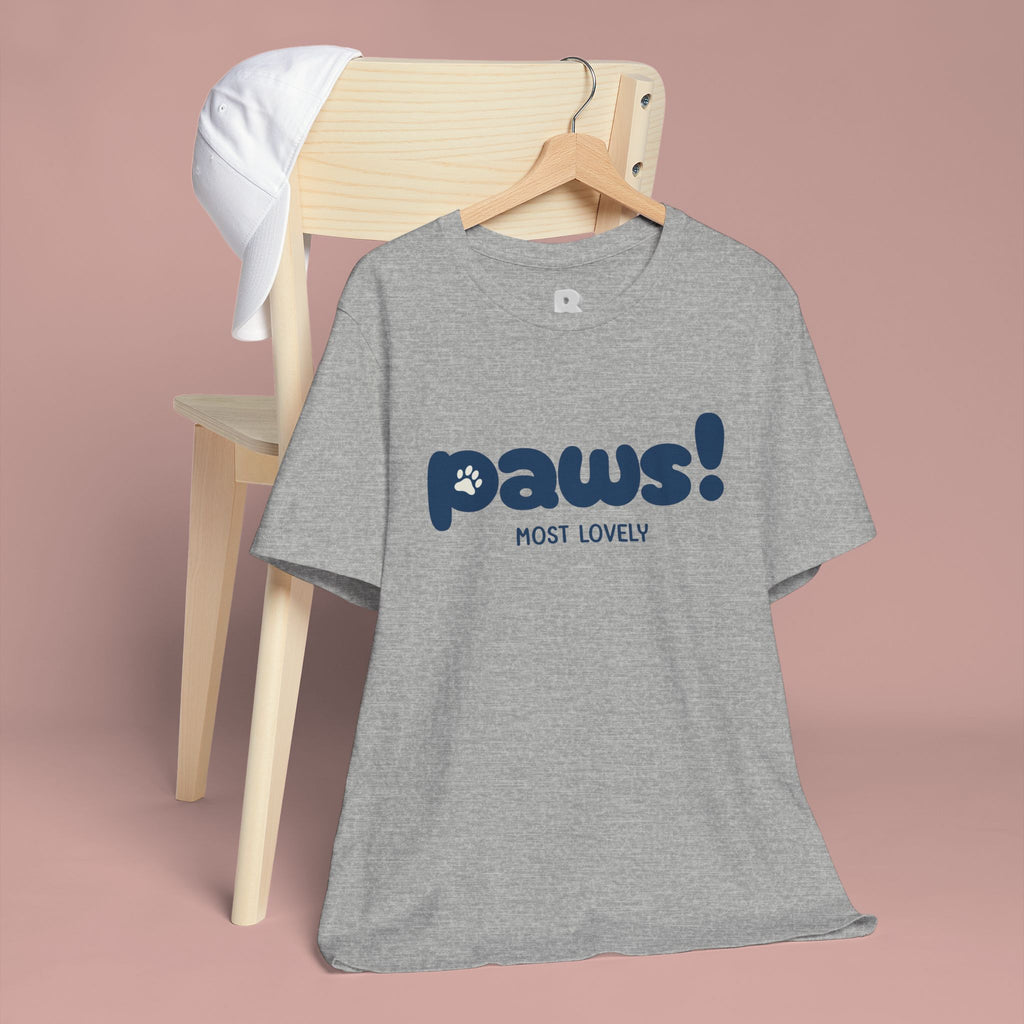 Paws! Cute Paw Print Tee — "Most Lovely" Graphic T-Shirt for Dog & Cat Lovers