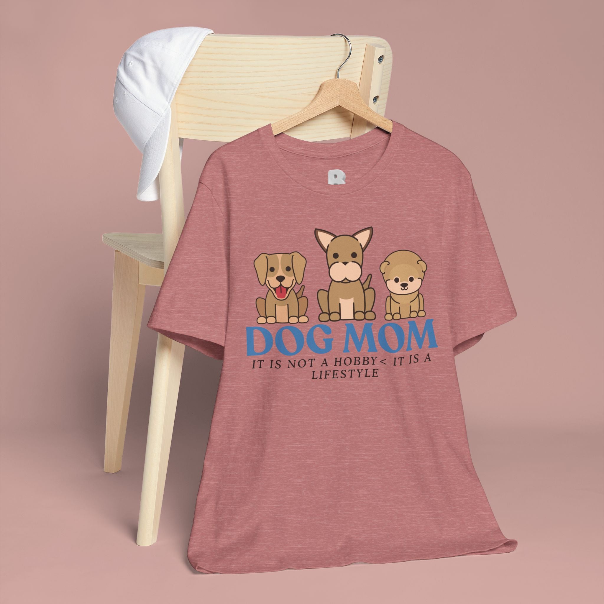 Dog Mom Tee — "Dog Mom: It Is Not A Hobby, It Is A Lifestyle" Cute Puppy Graphic T‑Shirt