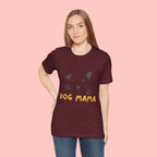Dog Mama Graphic Tee — Cute Paw Print Dog Face T-Shirt for Dog Lovers