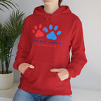 Dog Mom Hoodie – “I Am Not Single I Have Dog” Paw Print Hoodie