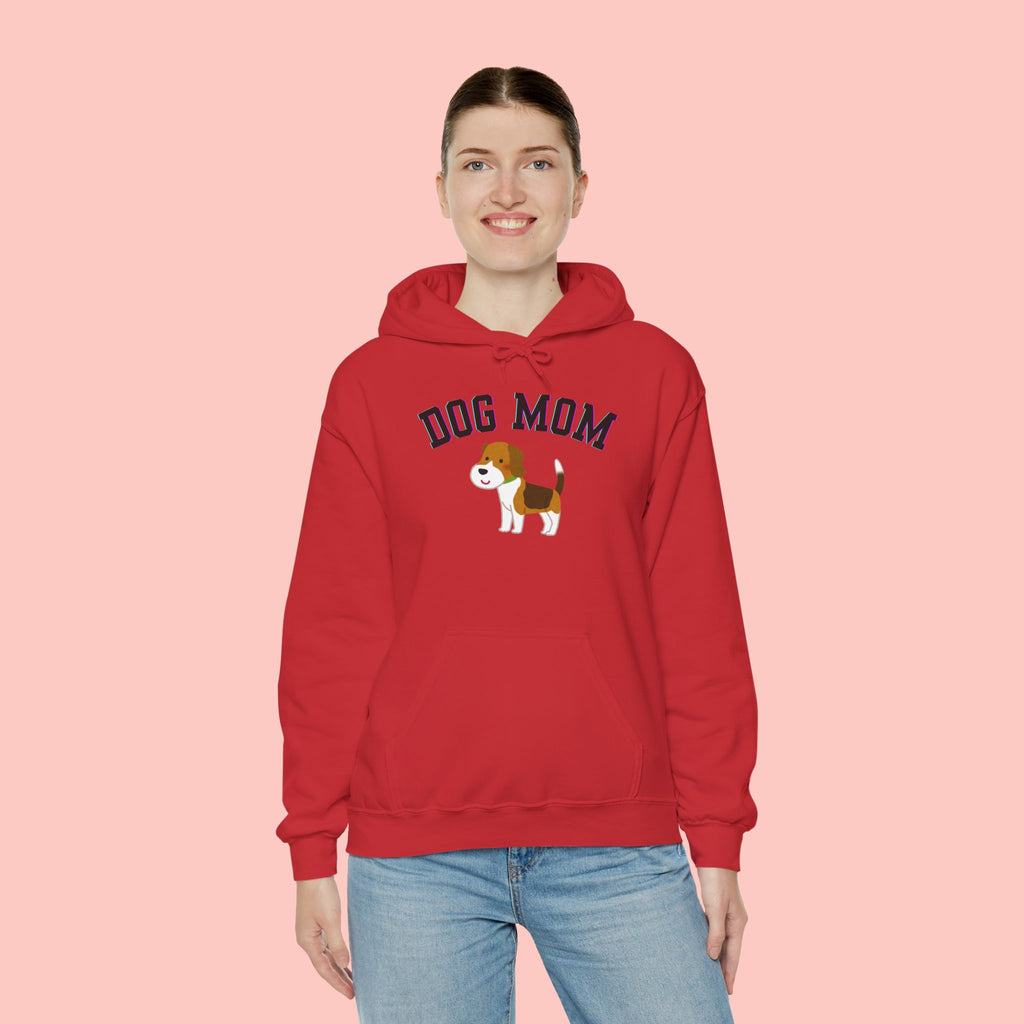 Dog Mom Hoodie — Cute Beagle Graphic Sweatshirt for Pet Lovers