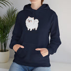 Pomeranian 'Mom's Little Child' Hoodie – Cute White Dog Graphic Pullover