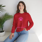 Blessed Dog Mom Crewneck Sweatshirt — Pink Paw Memorial Pullover