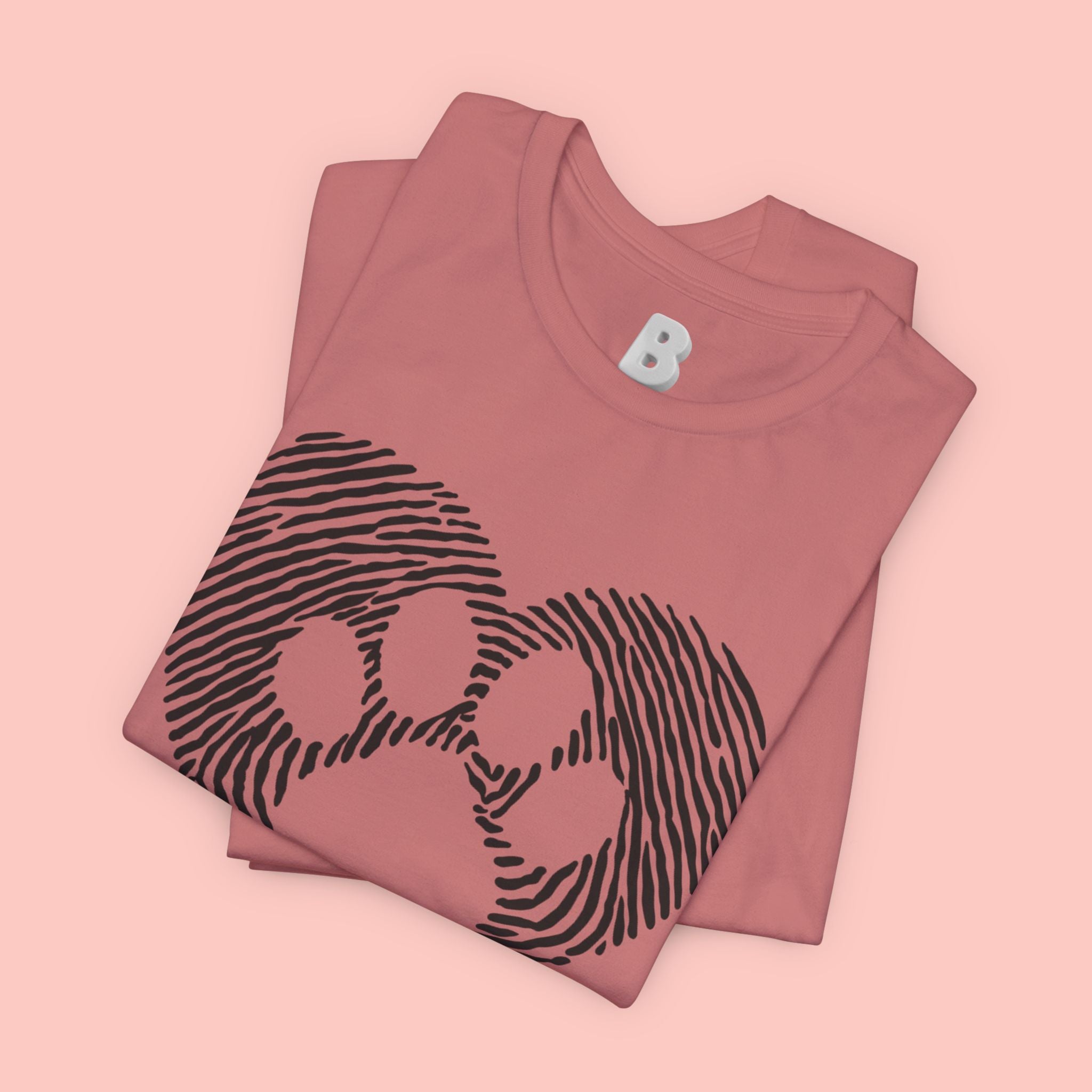 Fingerprint Heart Paw T-Shirt — Dog Paw Love Tee
