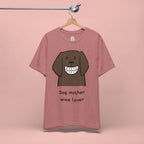 Dog Mother Wine Lover T-Shirt — Cute Cartoon Dog Graphic Tee