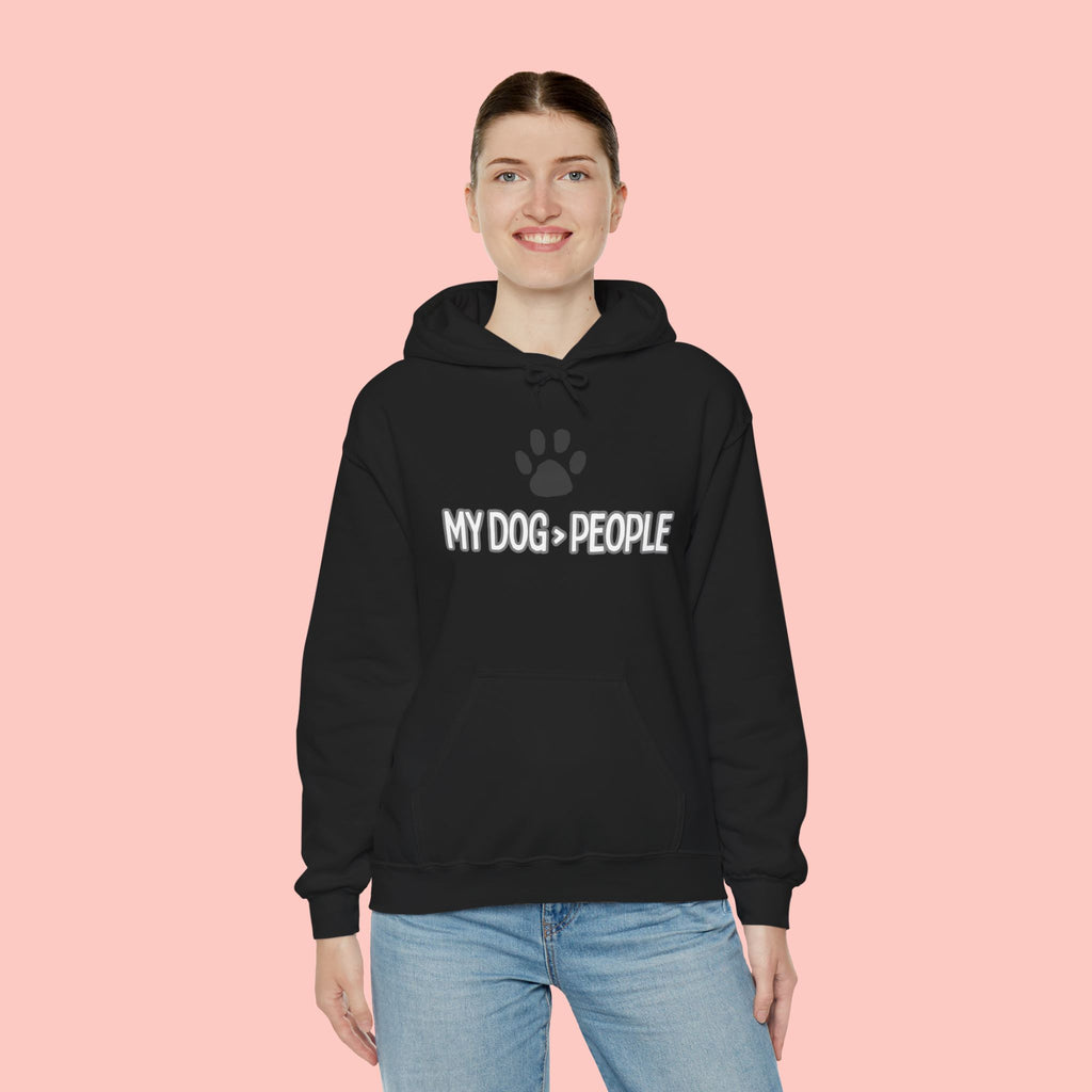 My Dog People Hoodie — Paw Print Graphic Dog Lover Sweatshirt