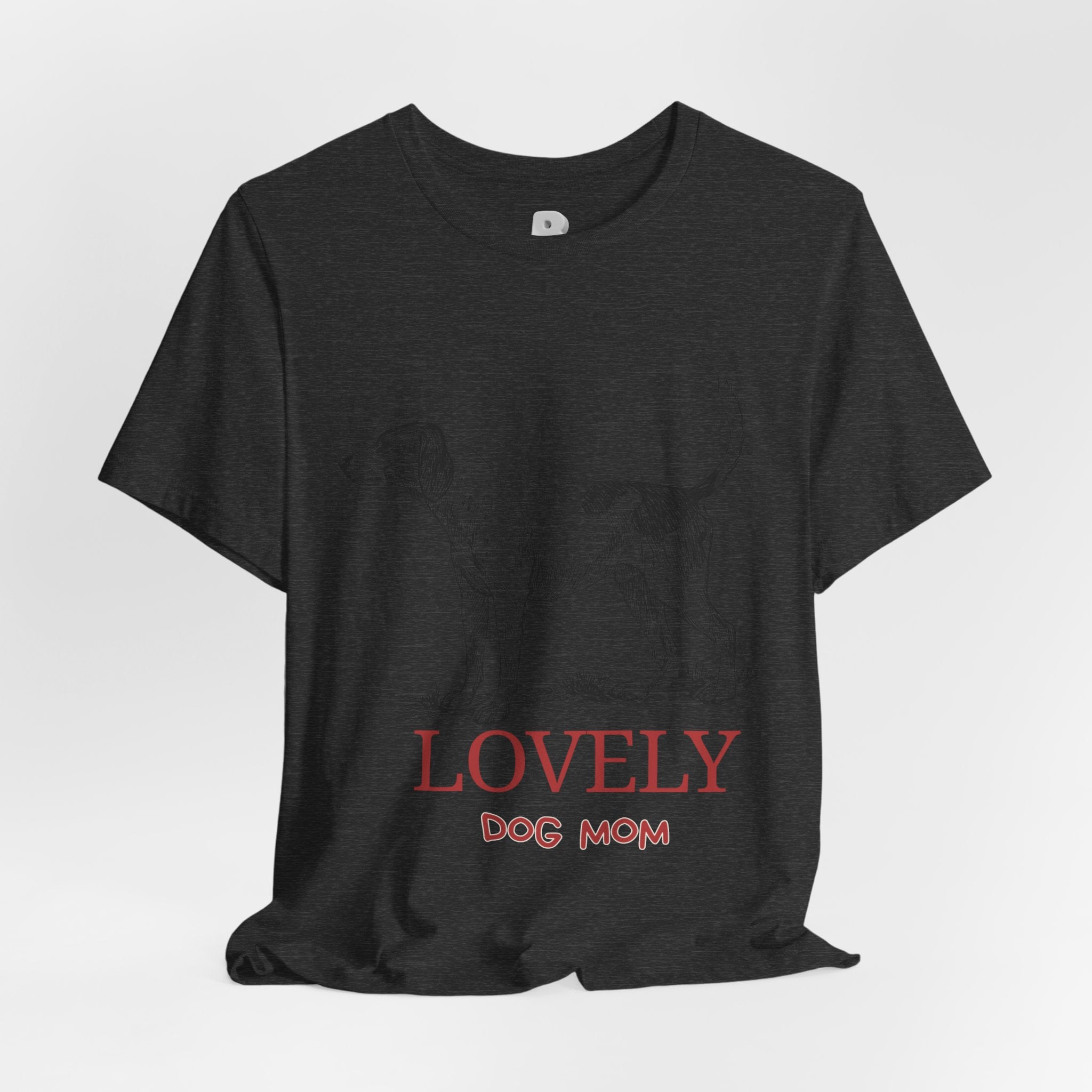 Lovely Dog Mom T-Shirt — Vintage Sketch Dog Graphic Tee