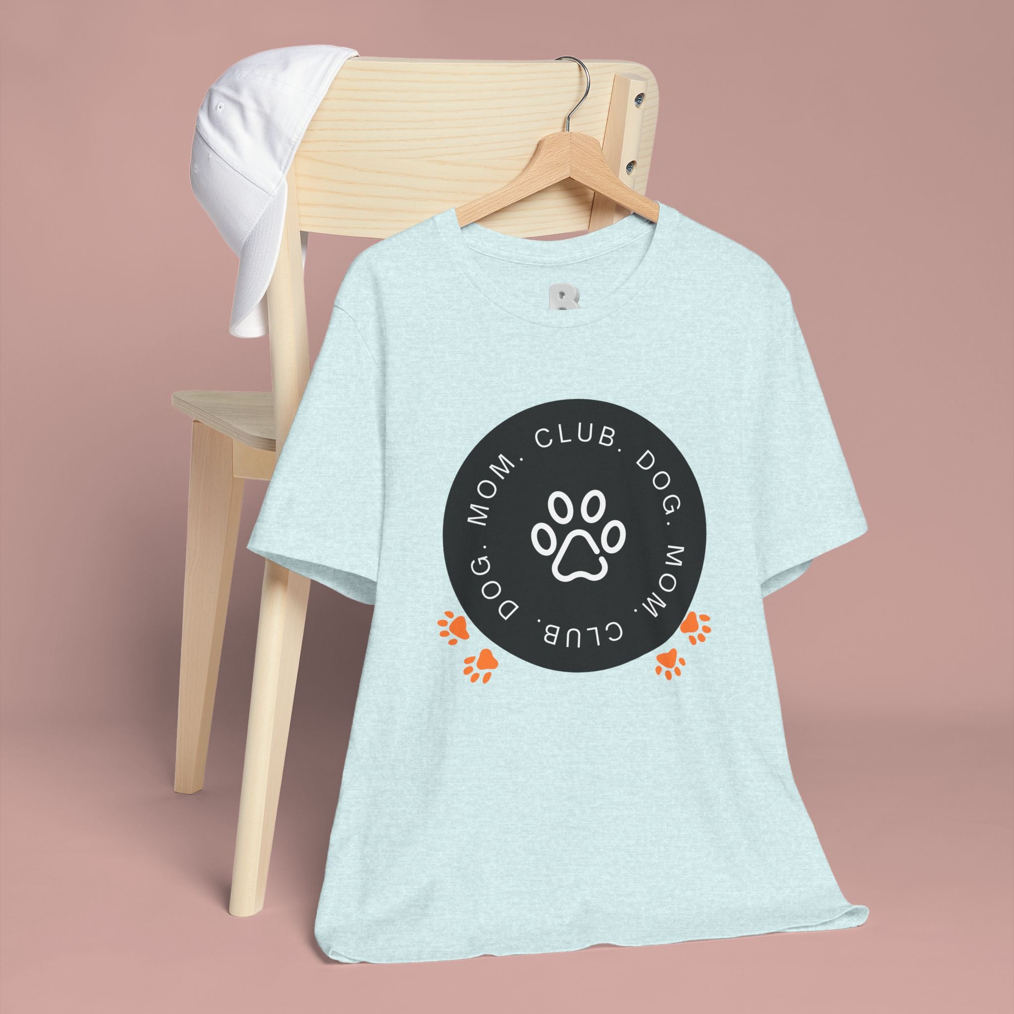 Dog Mom Club T-Shirt — Paw Print Graphic Tee for Pet Lovers