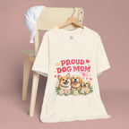 Proud Dog Mom T-Shirt — Cute Corgi & Golden Retriever Floral Tee for Pet Lovers