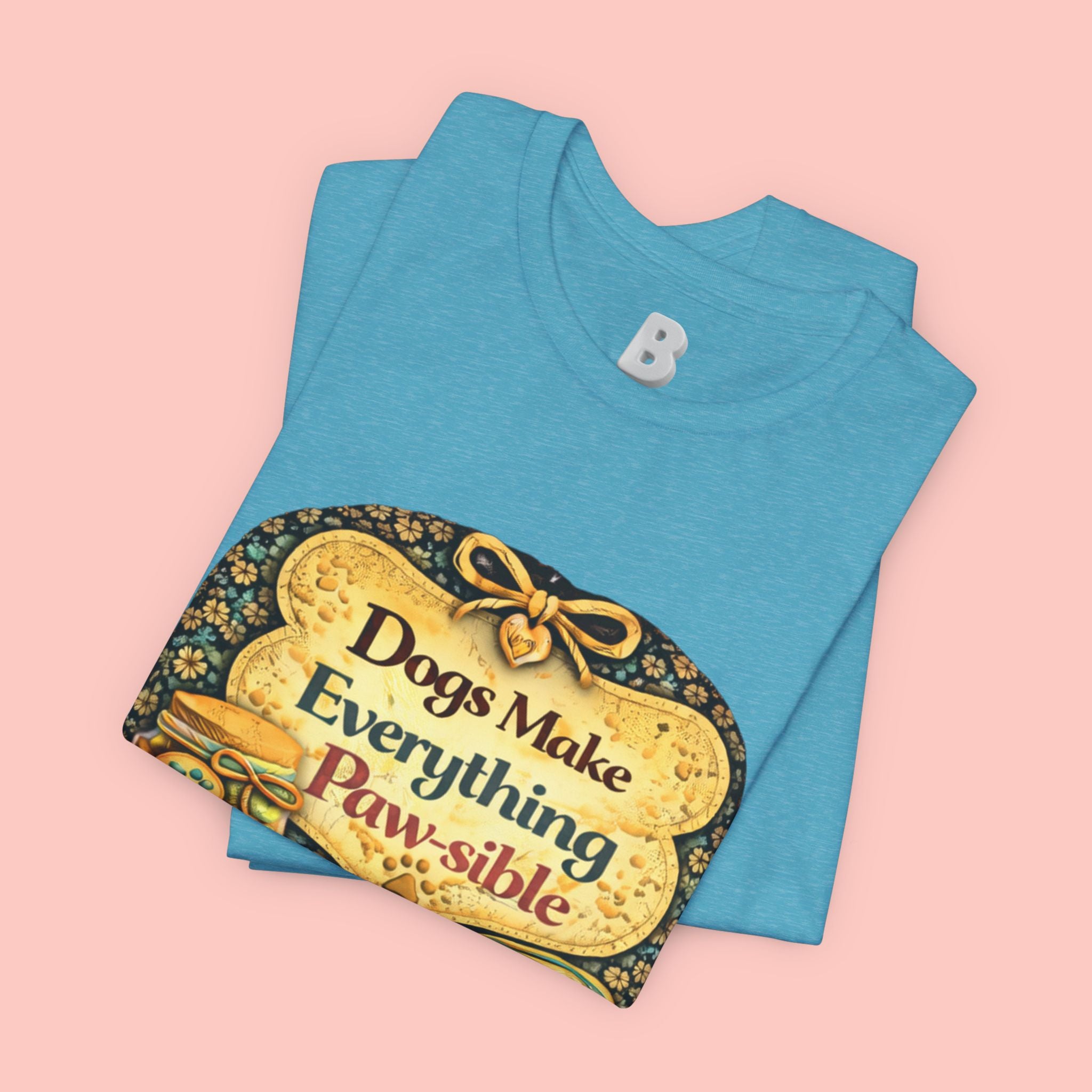 Dog Lover T‑Shirt – "Dogs Make Everything Paw‑sible" Vintage Pet Rescue Tee