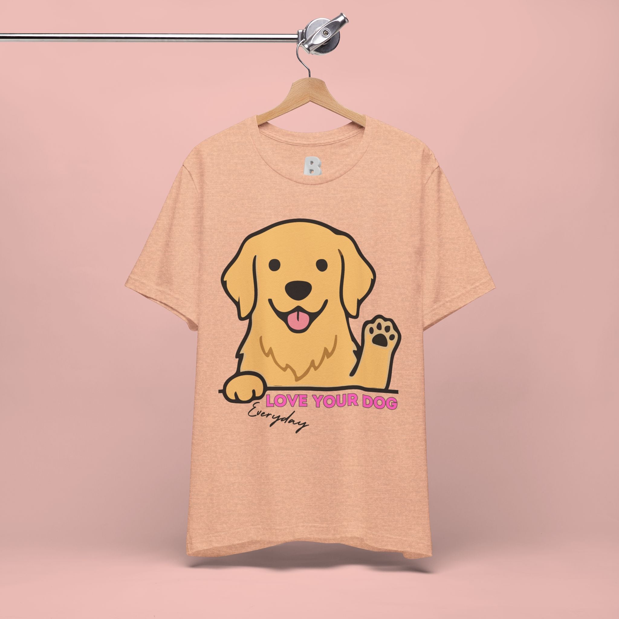 Love Your Dog Tee — Cute Golden Retriever Graphic T-Shirt