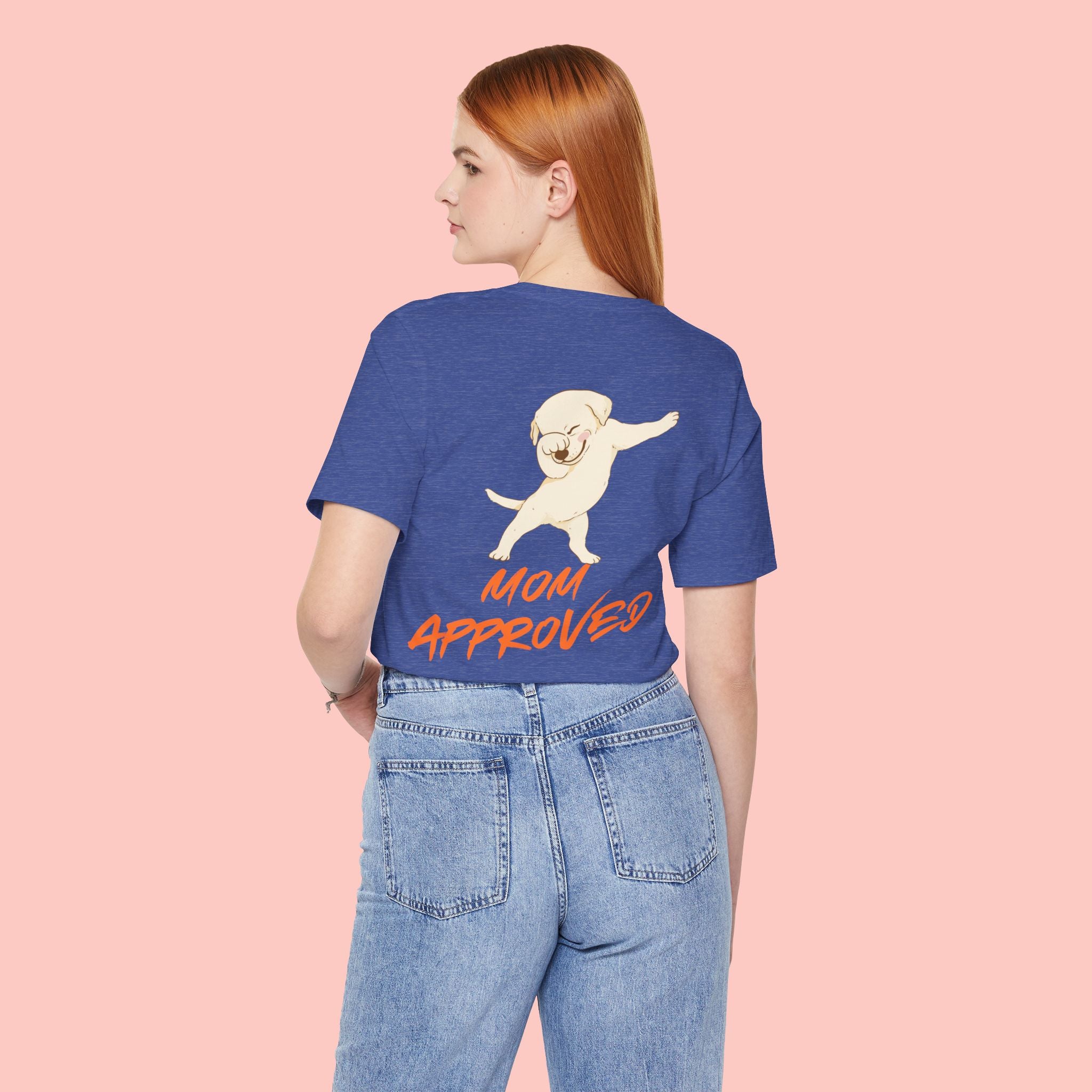 Mom Approved Tee — Cute Dabbing Puppy Graphic T-Shirt