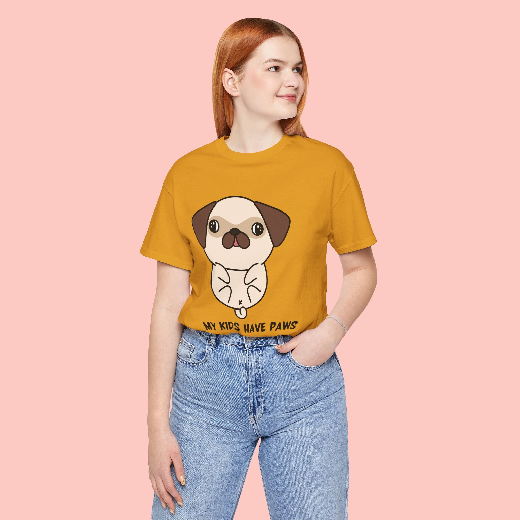 Pug 'My Kids Have Paws' T-Shirt