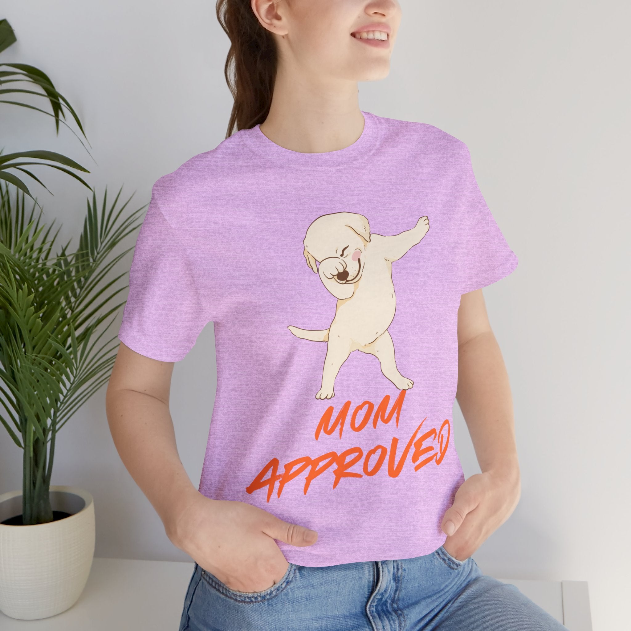 Mom Approved Tee — Dab Dog Graphic T‑Shirt
