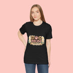 Dog Mom Forever T‑Shirt — Floral Paw Print Tee for Pet Lovers