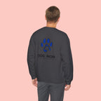 Dog Mom Crewneck Sweatshirt — Blue Paw Graphic