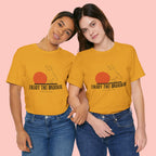 Enjoy the Morning Dog T-Shirt — Graphic Sunrise Pet Lover Tee