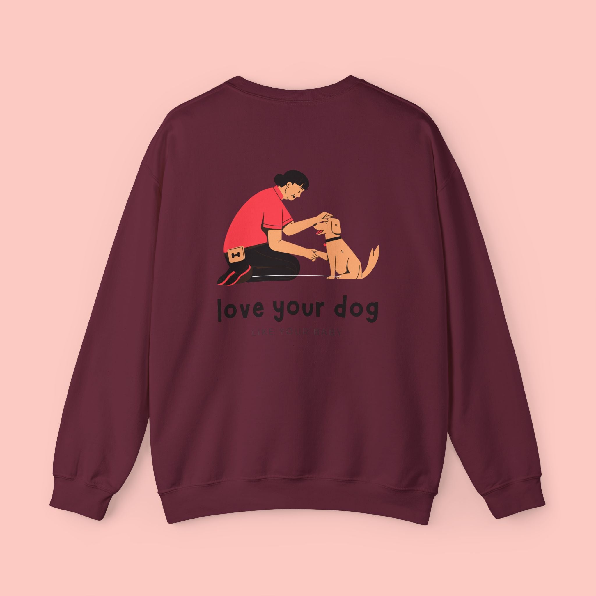Love Your Dog Crewneck Sweatshirt — Cute Pet Lover Graphic